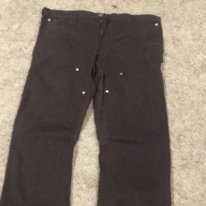 Vuja de brown backzip carpenter pants